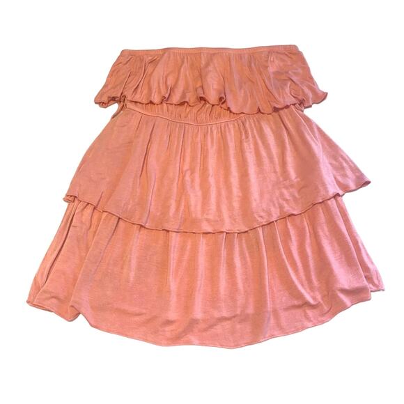 Rue21 Blush Pink Strapless Tiered Blouse - Picture 1 of 2